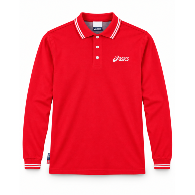 ASICS raudoni polo marškinėliai 2