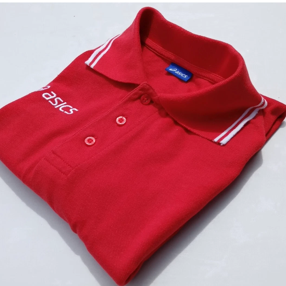 ASICS raudoni polo marškinėliai 1