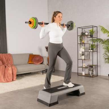 Body pump štangos ir svorių kompl. 20 kg (metaliniai svoriai)