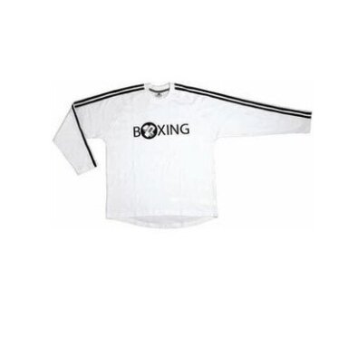 BOKSO MARŠKINĖLIAI Adidas Boxing T-Shirt (balti, ilgos rankovės) BOKSO MARŠKINĖLIAI Adidas Boxing T-Shirt (balti, ilgos rankovės)