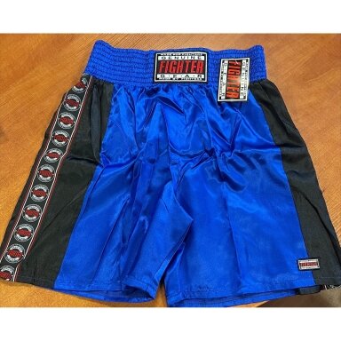 BOKSO ŠORTAI Fighter (Black/Blue)