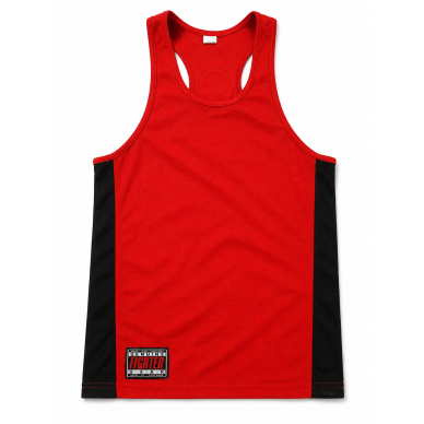 Bokso marškinėliai „Fighter Gear“ | Raudoni Bokso marškinėliai „Fighter Gear“ | Raudoni