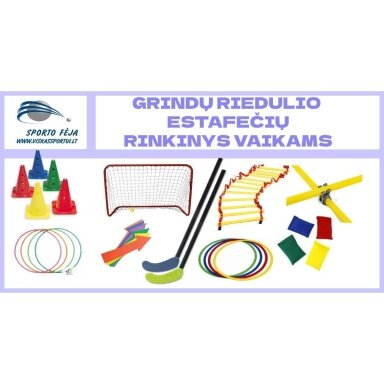 Estafečių rinkinys vaikams Grindų riedulio