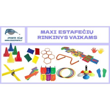 Estafečių rinkinys vaikams MAXI