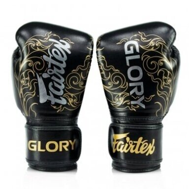 "Fairtex" bokso pirštinės BGVG3 - Black/Gold "Fairtex" bokso pirštinės BGVG3 - Black/Gold