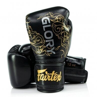 "Fairtex" bokso pirštinės BGVG3 - Black/Gold 2