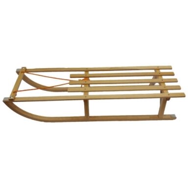 Medinės rogutės dviems 100 cm ilgio Medinės rogutės dviems 100 cm ilgio