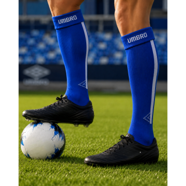 Mėlynos futbolo kojinės 42–44 dydis