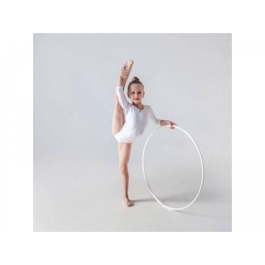 Meninės gimnastikos lankas 65 - 85 cm. baltas