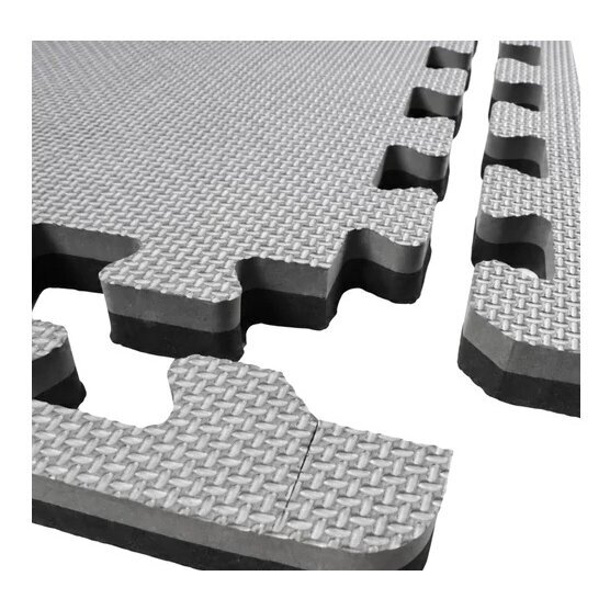PUZZLE TATAMIS 1000x1000x40 mm juoda/pilka 3 PUZZLE TATAMIS 1000x1000x40 mm juoda/pilka 3