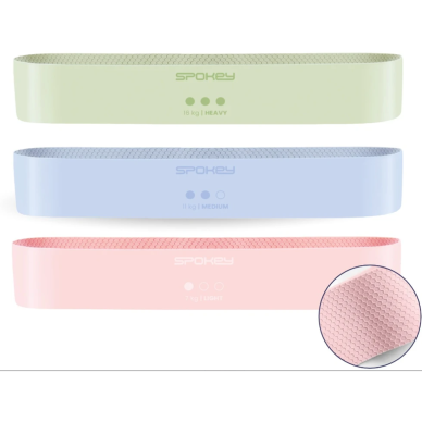Spokey Trijų treniruočių gumų rinkinys su neslidžia struktūra JUICY SET 3 Spokey Trijų treniruočių gumų rinkinys su neslidžia struktūra JUICY SET 3