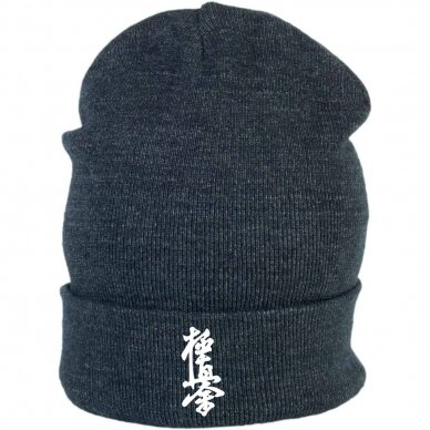 Žieminė kepurė su kyokushin ženklu