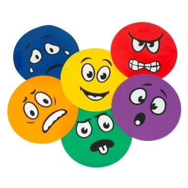Žymekliai PVC Emocijos (6 vnt)